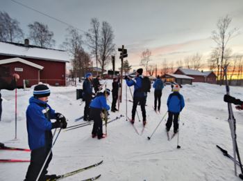 Skituren over og av med ski og staver ved Sognsvann 28. januar.