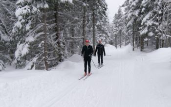 Litt løst i dag, men masse snø og fint føre i Bærumsmarka den første lørdagen i 2023.